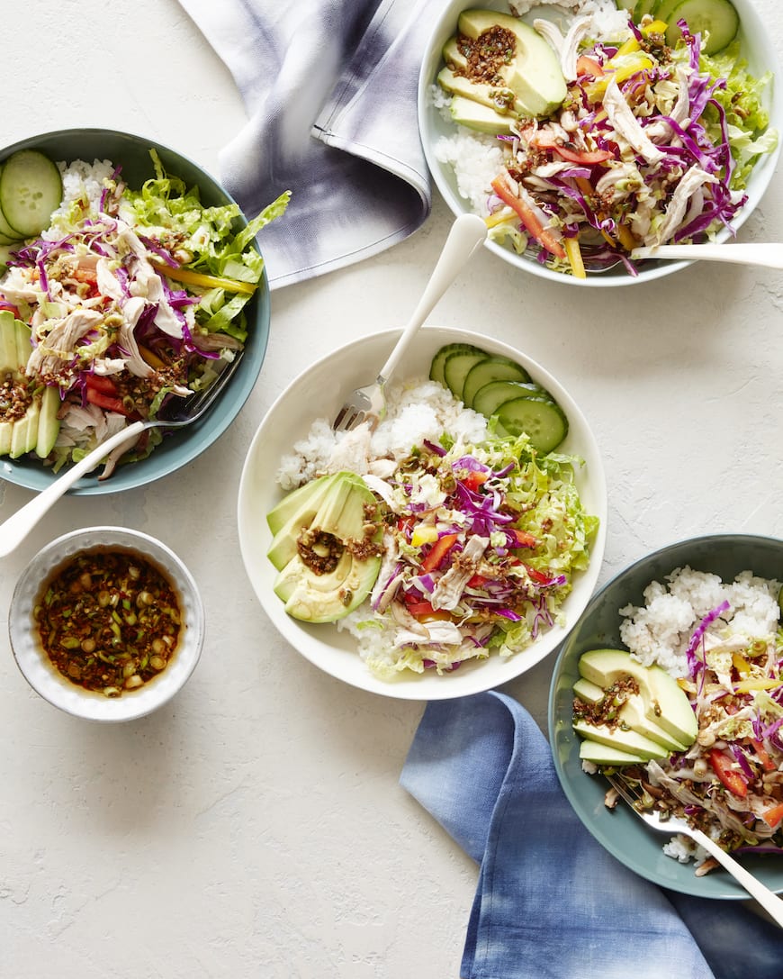 Ginger Scallion Chicken Bowls from www.whatsgabycooking.com (@whatsgabycookin)