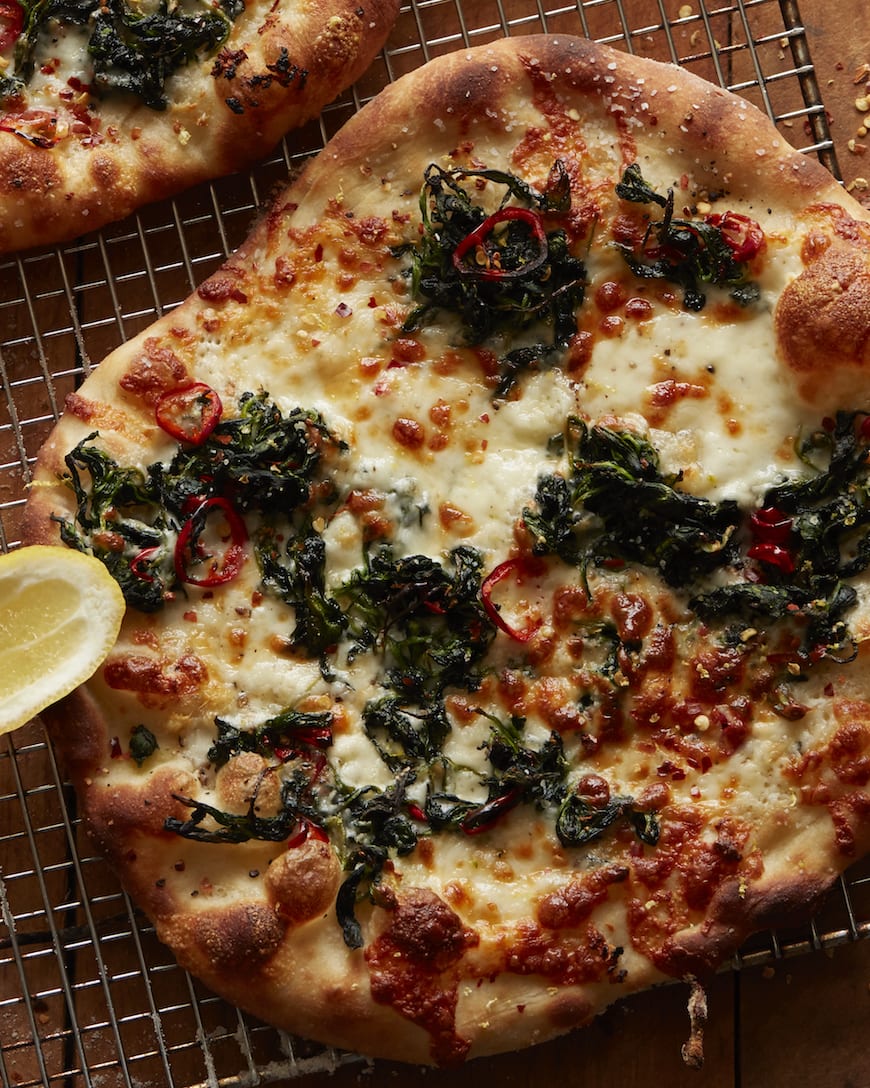 White Pizza with Spinach from www.whatsgabycooking.com (@whatsgabycookin)