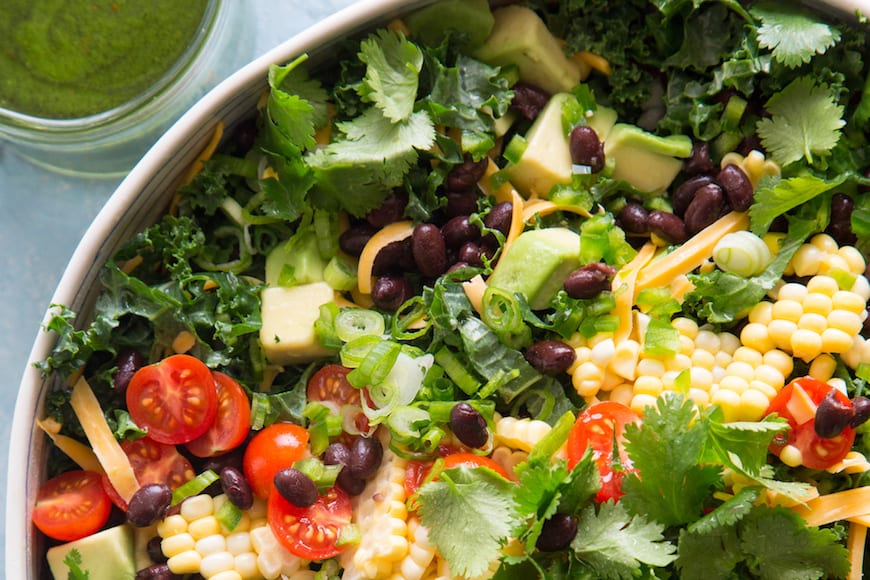 Kale Taco Salad from www.whatsgabycooking.com (@whatsgabycookin)