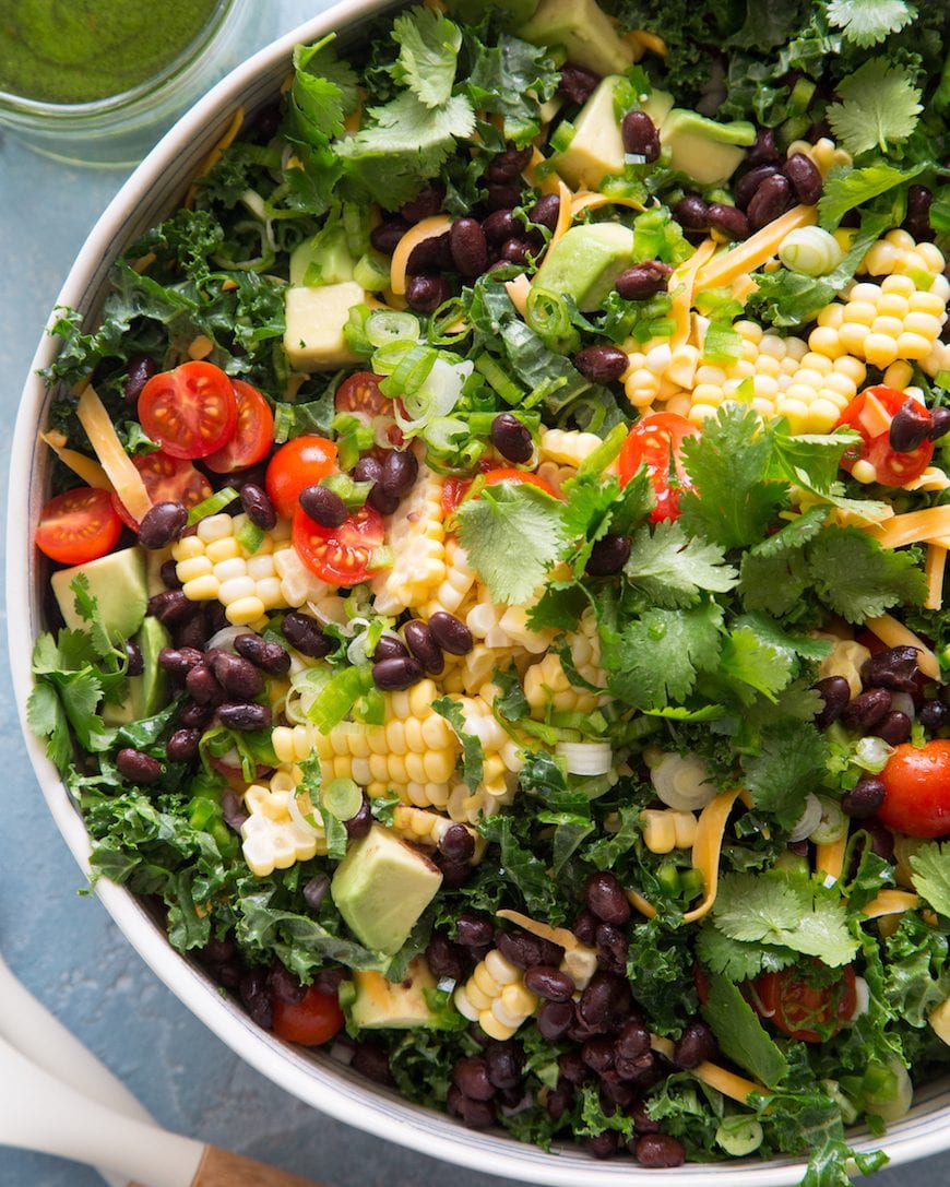 Kale Taco Salad from www.whatsgabycooking.com (@whatsgabycookin)