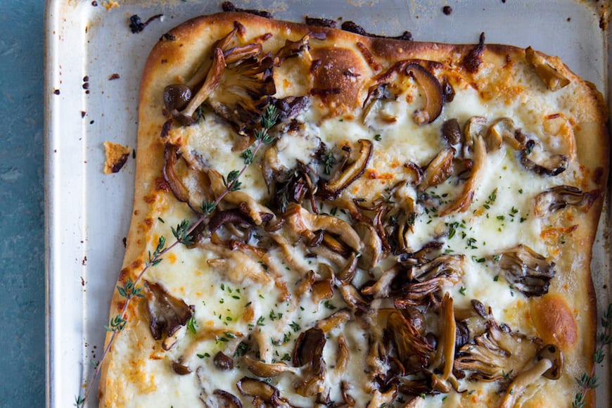 Caramelized Wild Mushroom Pizza from www.whatsgabycooking.com (@whatsgabycookin)