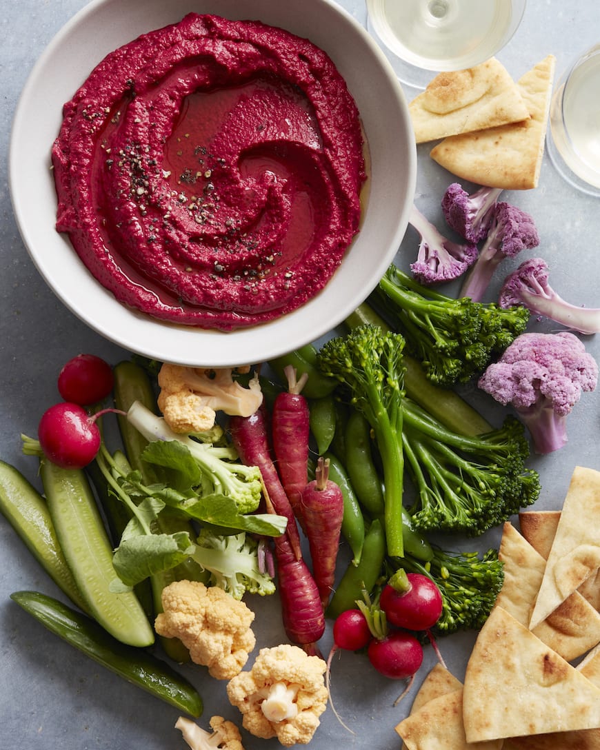 Beet Hummus from www.whatsgabycooking.com (@whatsgabycookin)