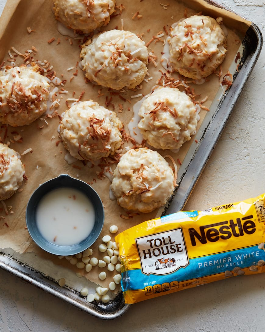 Vanilla Coconut Scones from www.whatsgabycooking.com (@whatsgabycookin)