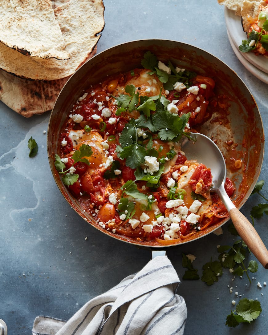 Saffron Tomato Shakshuka from www.whatsgabycooking.com (@whatsgabycookin)