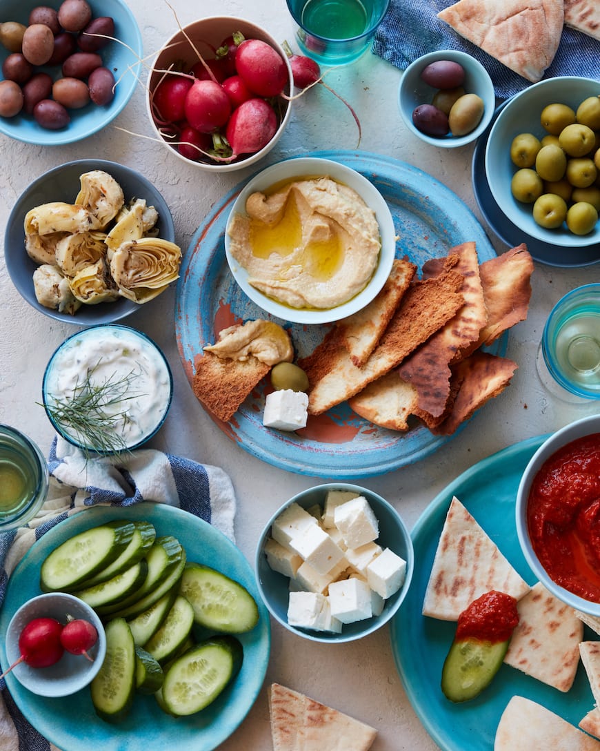 Greek Mezze Board from www.whatsgabycooking.com (@whatsgabycookin)