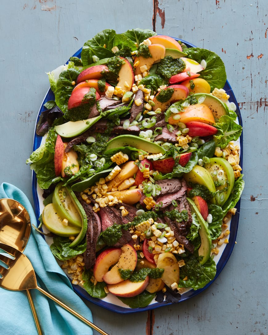 Loaded Grilled Steak Salad from www.whatsgabycooking.com (@whatsgabycookin)