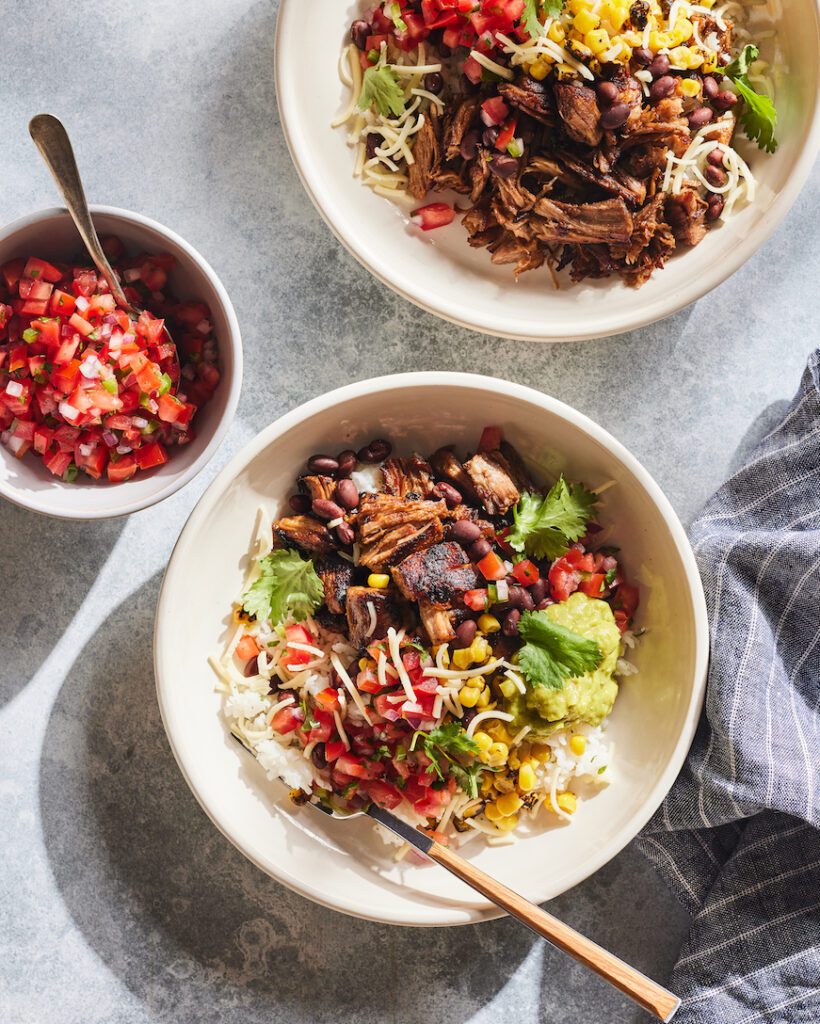 Carnitas Burrito Bowl from www.whatsgabycooking.com (@whatsgabycookin)