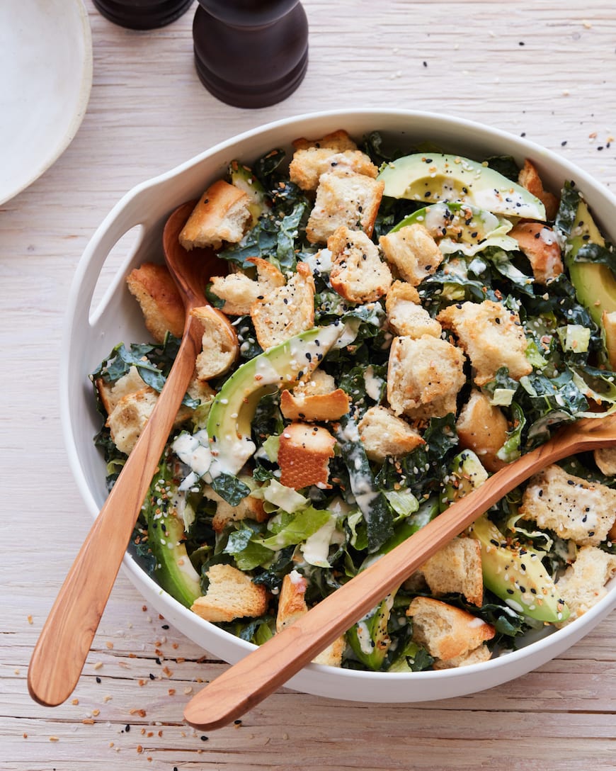 Vegan Kale Caesar from www.whatsgabycooking.com (@whatsgabycooking)