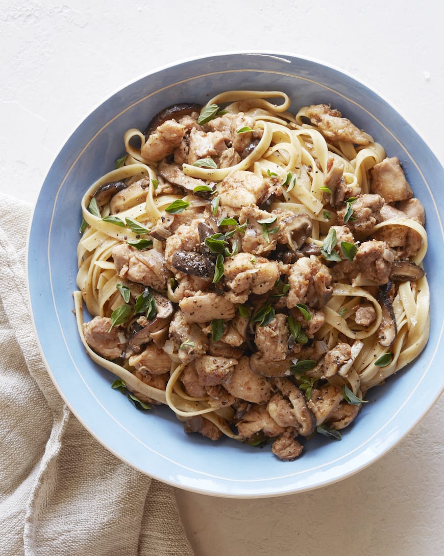 Mushroom Chicken Marsala Pasta