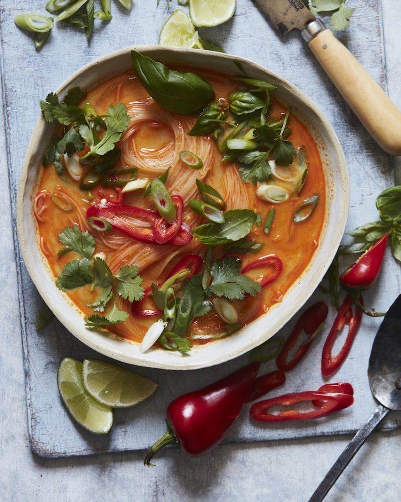 Curry Coconut Noodle Soup from www.whatsgabycooking.com (@Whatsgabycookin)