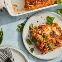 Roasted Vegetable Lasagna from www.whatsgabycooking.com (@whatsgabycookin)