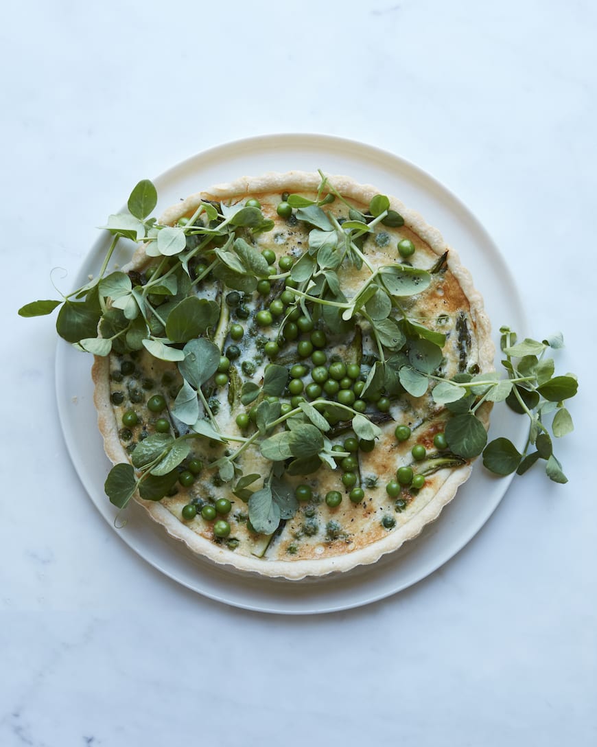 Pea and Asparagus Tart