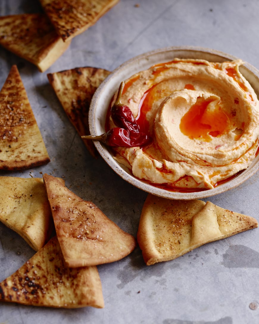 Calabrian Chili Hummus from www.whatsgabycooking.com (@whatsgabycookin)