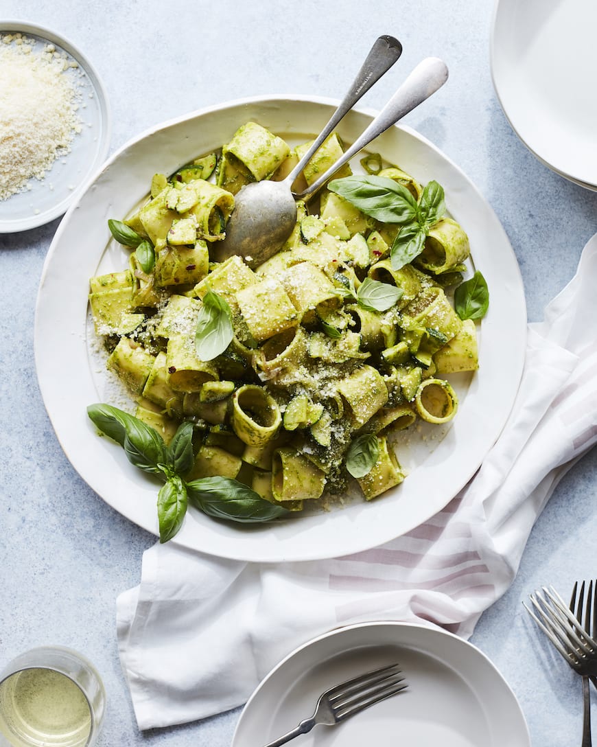 Basil Vinaigrette Pasta from www.whatsgabycooking.com (@whatsgabycookin)