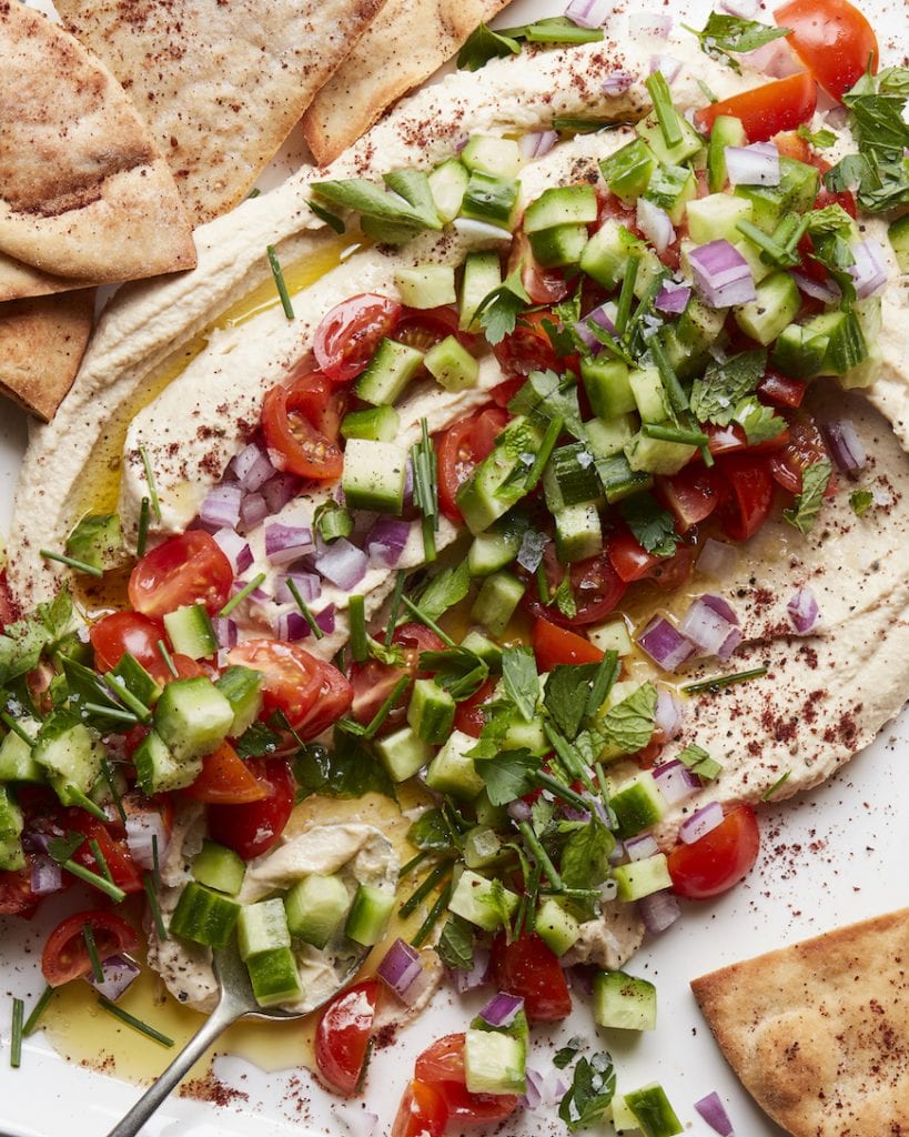 Loaded Summer Hummus from www.whatsgabycooking.com (@whatsgabycookin)