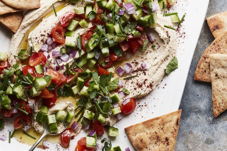 Loaded Summer Hummus from www.whatsgabycooking.com (@whatsgabycookin)