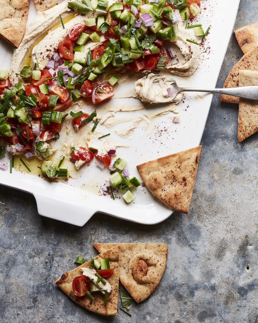 Loaded Summer Hummus from www.whatsgabycooking.com (@whatsgabycookin)