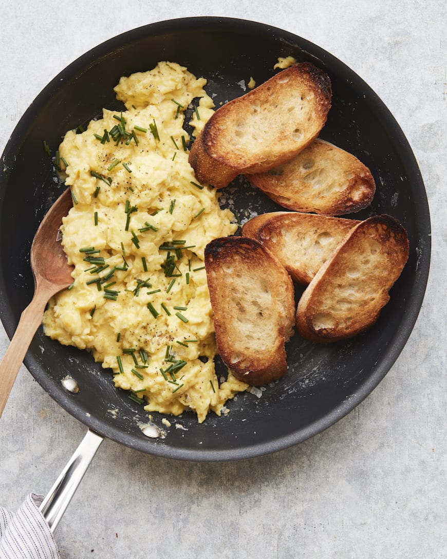 Perfectly Soft Scrambled Eggs