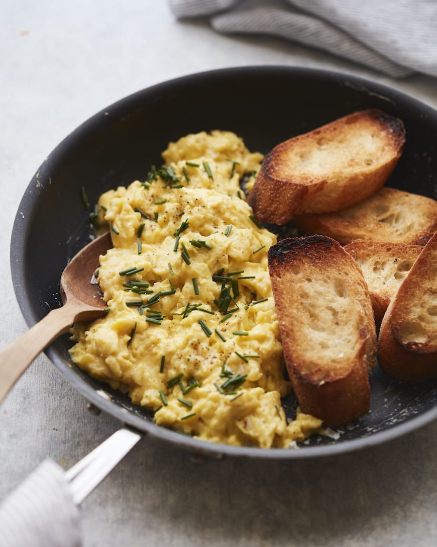 Perfectly Soft Scrambled Eggs from www.whatsgabycooking.com (@whatsgabycookin)