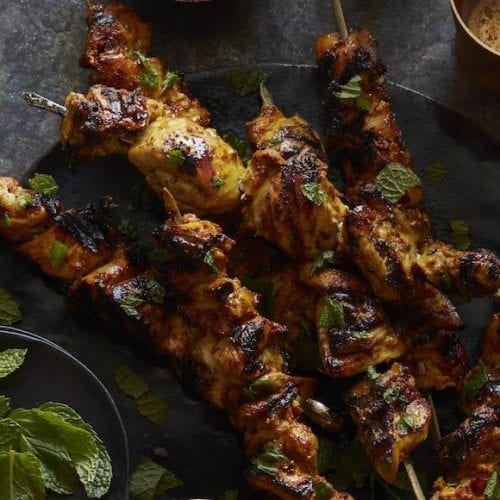 Moroccan Chicken Skewers - What's Gaby Cooking