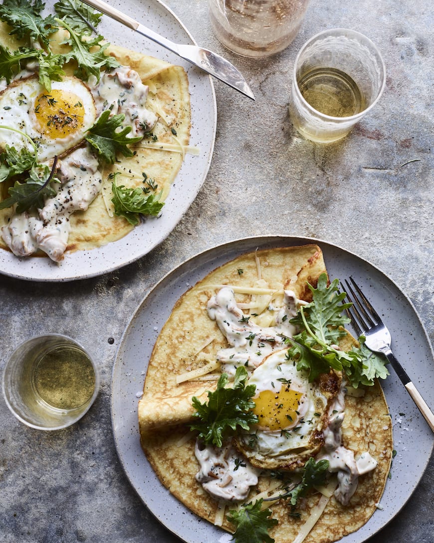 Chanterelle Crepes from www.whatsgabycooking.com (@whatsgabycookin)