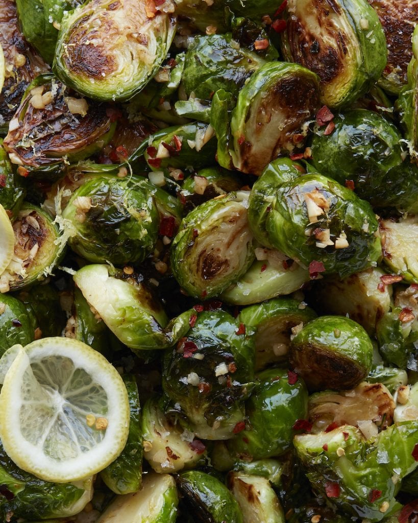 Sautéed Brussels Sprouts Recipe + Lemon Garlic Butter = Happiness )