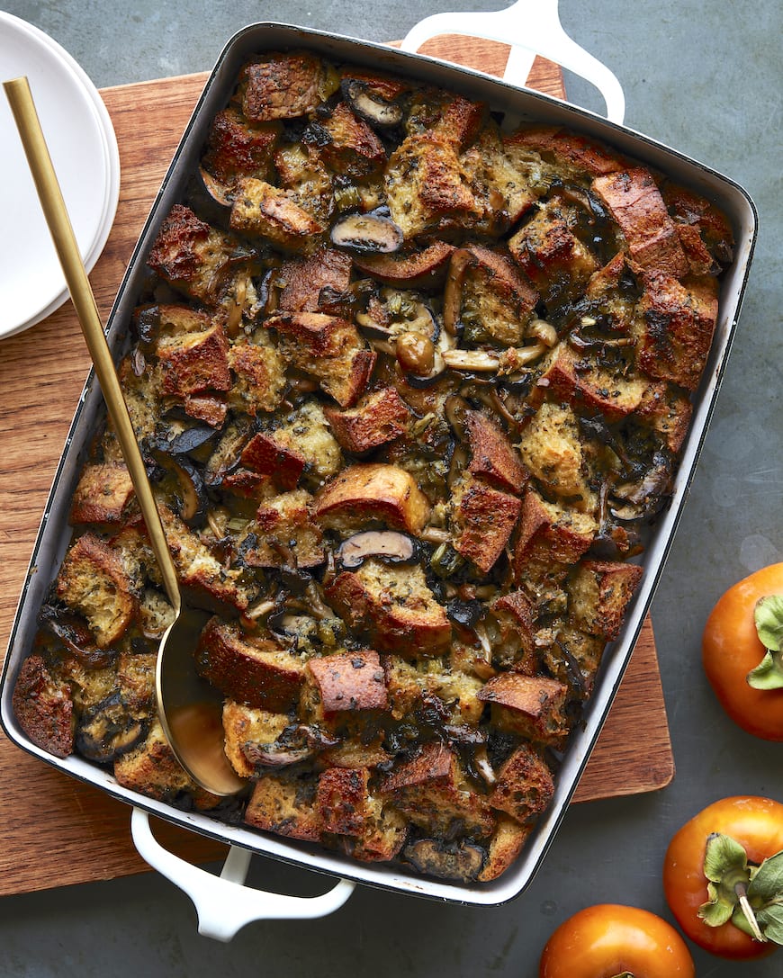 Wild Mushroom Stuffing recipe from www.whatsgabycooking.com (@whatsgabycookin)