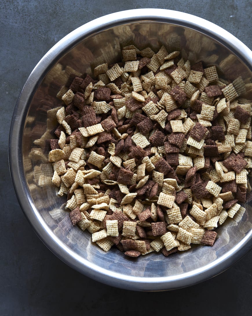 Double Dark Chocolate Muddy Buddies from www.whatsgabycooking.com (@whatsgabycookin)