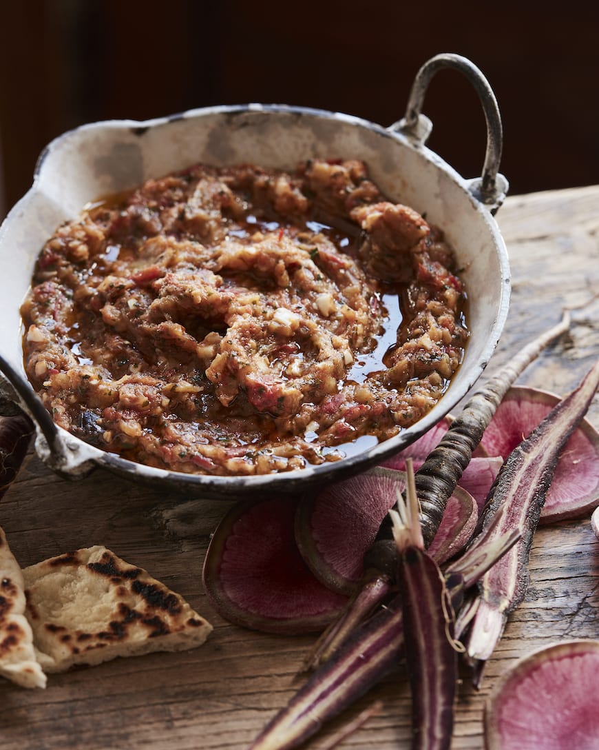 Roasted Eggplant Dip (Zaalouk) from www.whatsgabycooking.com (@whatsgabycookin)