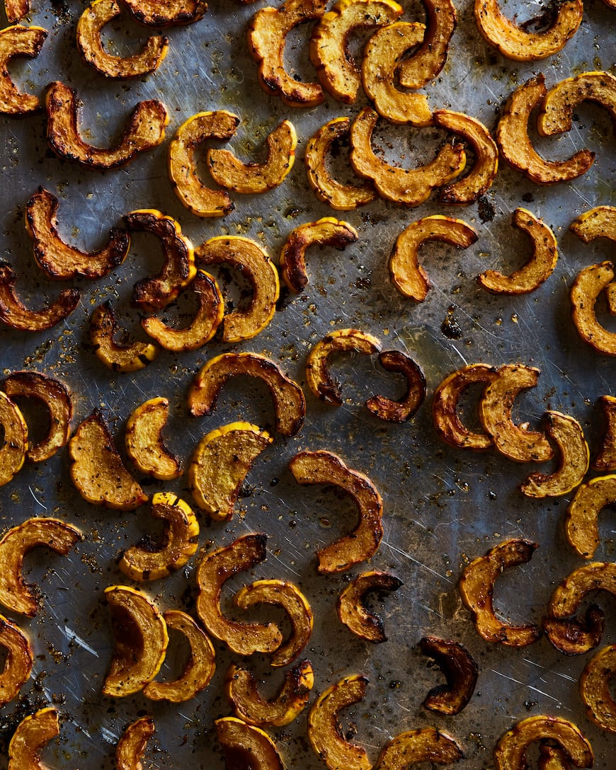 Roasted Delicata Squash from www.whatsgabycooking.com (@whatsgabycookin)