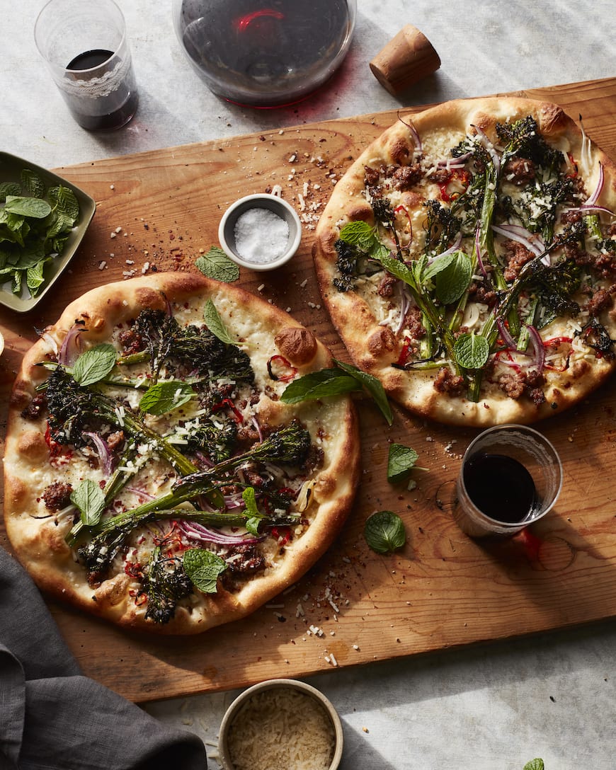 Broccolini Sausage Pizza from www.whatsgabycooking.com (@whatsgabycookin)