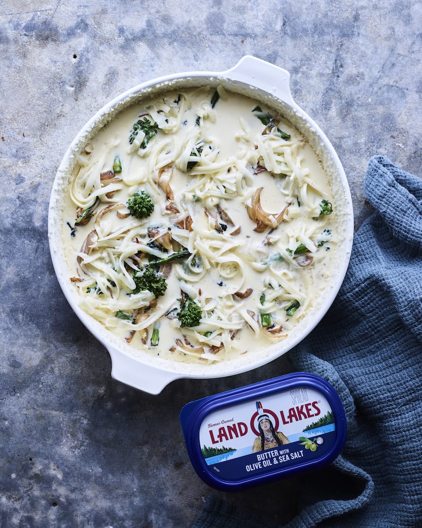 Broccolini Fontina Quiche from www.whatsgabycooking.com (@Whatsgabycookin)