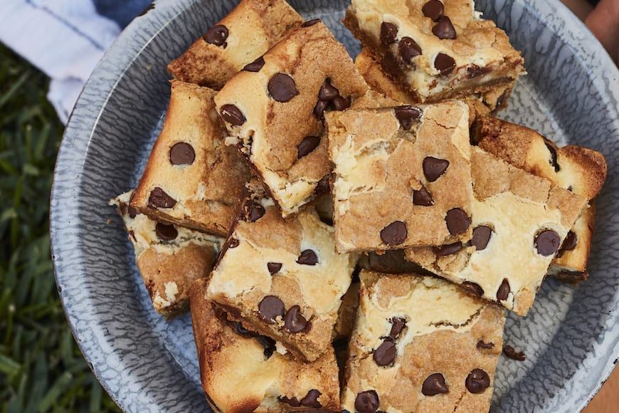 Cheesecake Cookie Bars // Top 10 Summer Desserts from www.whatsgabycooking.com (@whatsgabycookin)