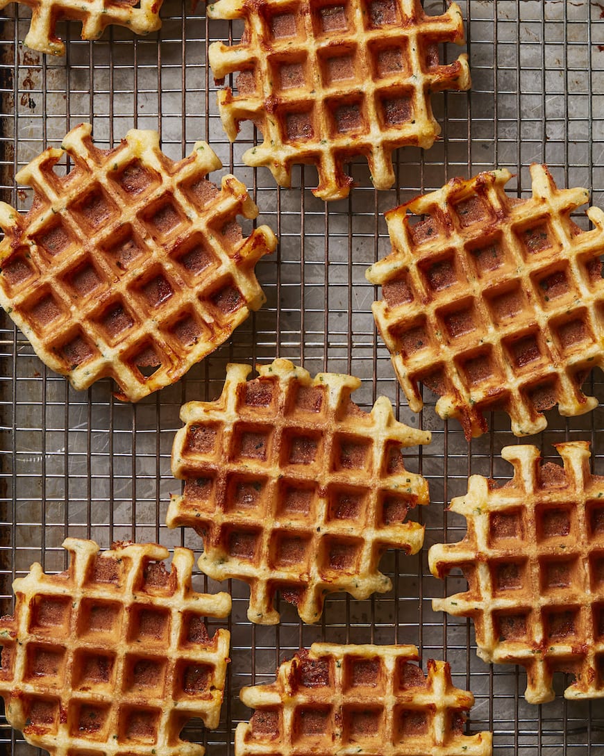 Savory Herb Waffles from www.whatsgabycooking.com (@whatsgabycookin)