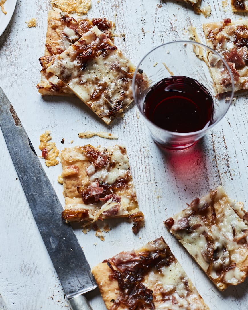 Caramelized Onion Flatbread from www.whatsgabycooking.com (@whatsgabycookin)