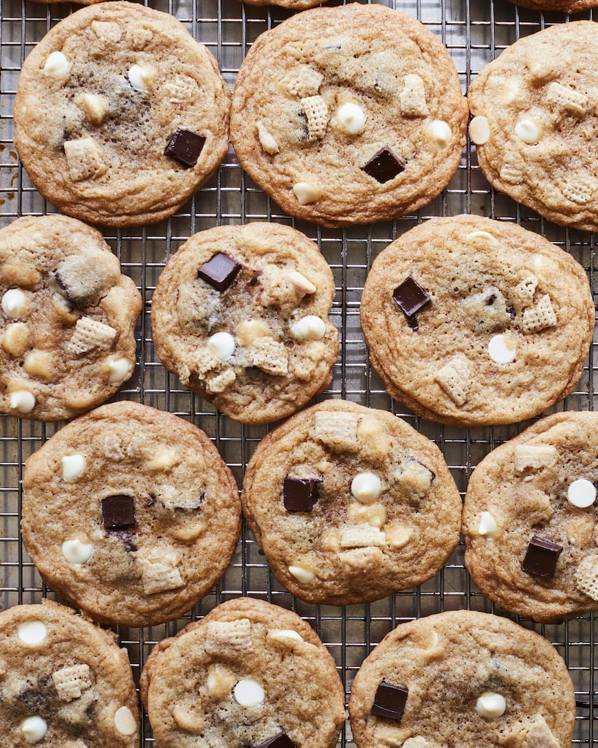 White Chocolate Chex Sugar Cookies from www.whatsgabycooking.com (@whatsgabycookin)