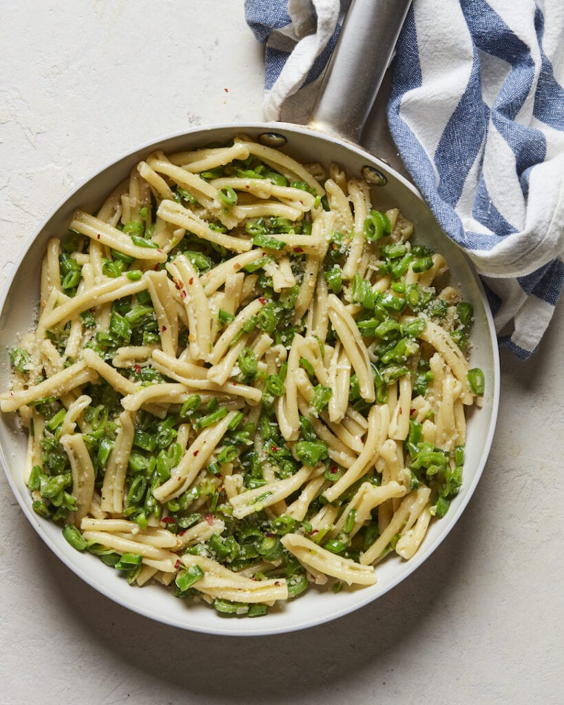 Snap Pea Pasta from www.whatsgabycooking.com (@whatsgabycookin)