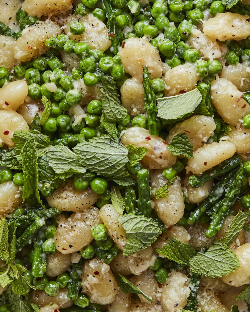 Gnocchi with Peas and Asparagus from www.whatsgabycooking.com (@whatsgabycookin)