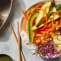 Vegetarian Avocado Sushi Bowls from www.whatsgabycooking.com (@whatsgabycookin)