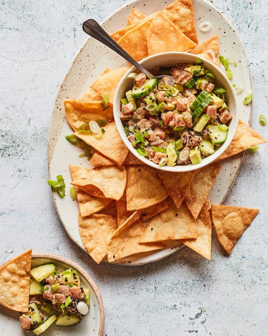 Cucumber Avocado Ahi Ceviche from www.whatsgabycooking.com (@whatsgabycookin)