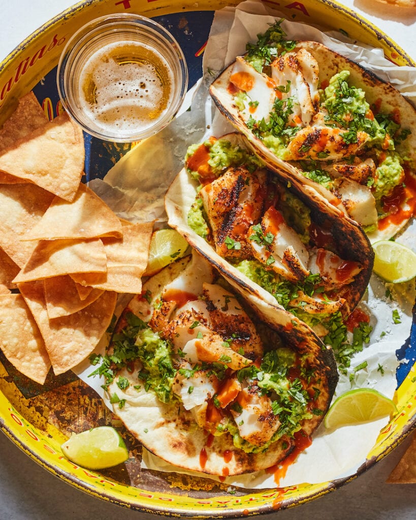 Smashed Avocado Fish Tacos from www.whatsgabycooking.com (@whatsgabycookin)