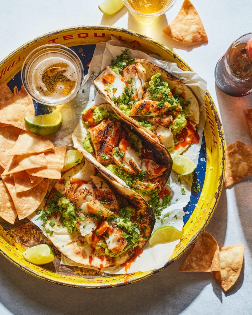 Smashed Avocado Fish Tacos from www.whatsgabycooking.com (@whatsgabycookin)