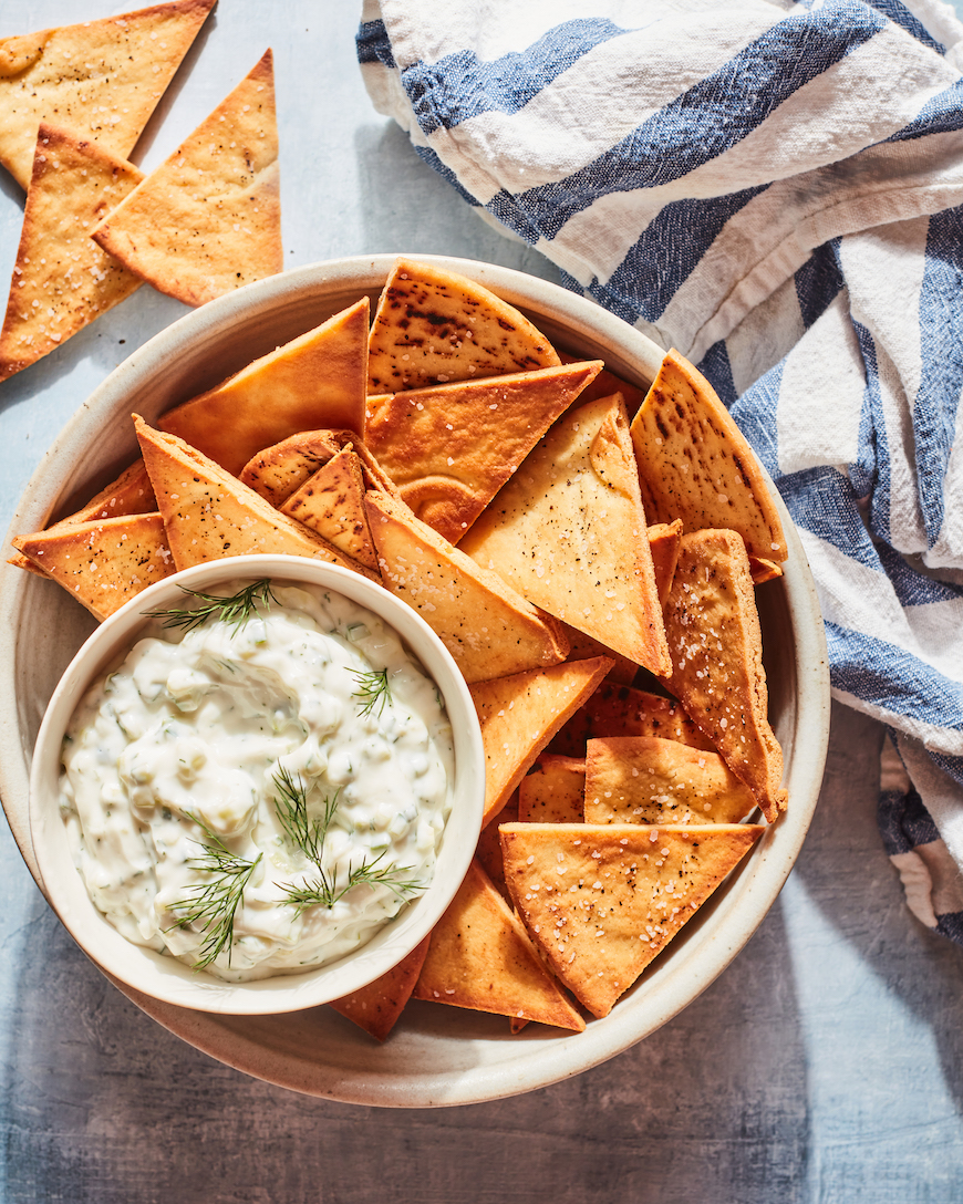 Homemade Tzatziki from www.whatsgabycooking.com for the Mediterranean Dinner Party Menu (@whatsgabycookin)