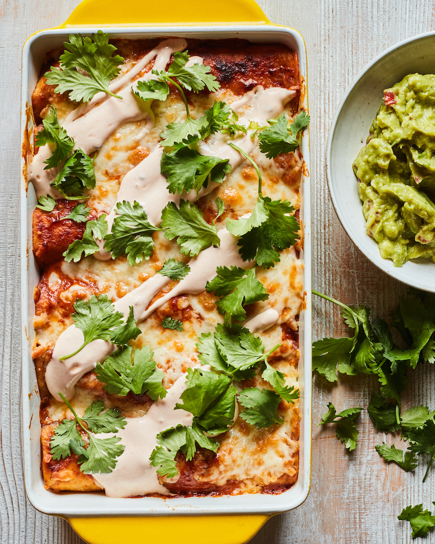 Bean and Cheese Enchiladas from www.whatsgabycooking.com (@whatsgabycookin)