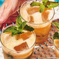 Fresh Peach Mojitos from www.whatsgabycooking.com (@whatsgabycookin)
