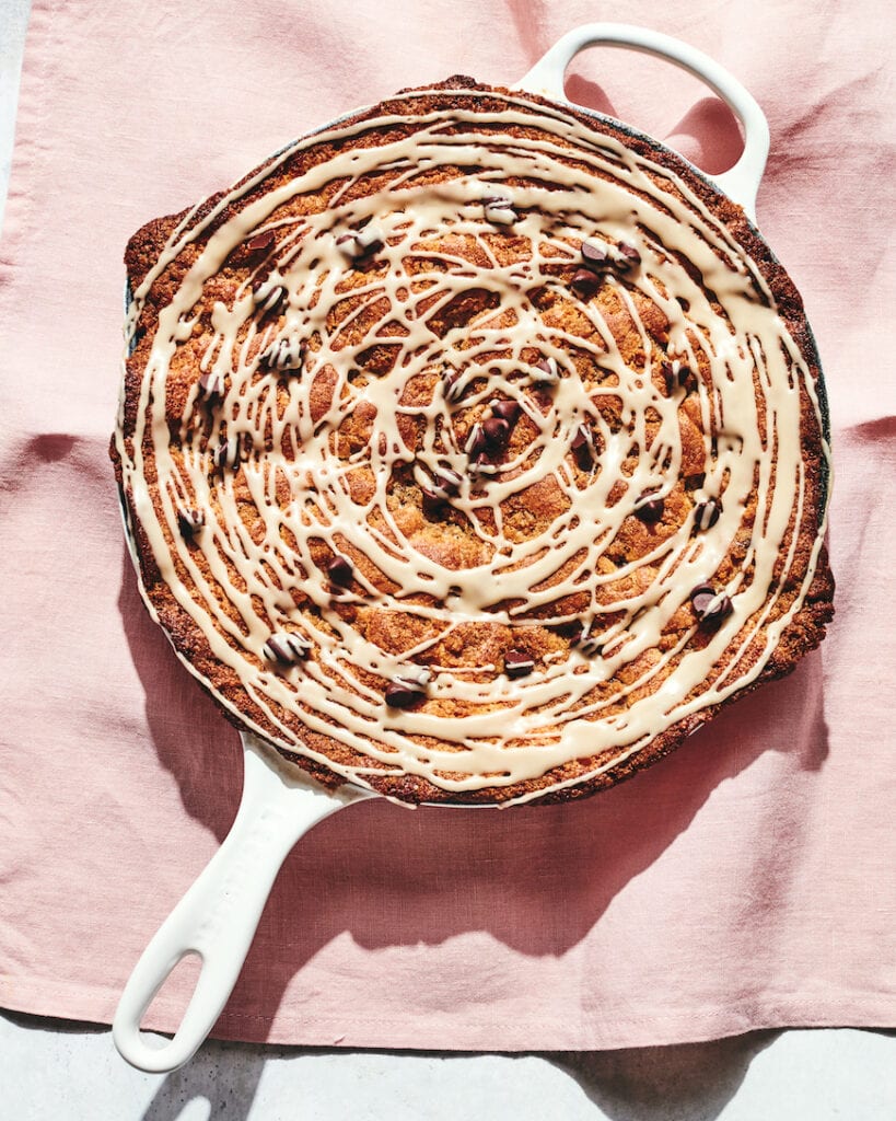 Chocolate Chip Streusel Skillet Breakfast Cake What's Gaby Cooking