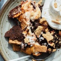 S’more Butterscotch Caramel Dump Cake from www.whatsgabycooking.com (@whatsgabycookin)