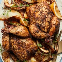 Dad's Roasted Cornish Hens from www.whatsgabycooking.com (@whatsgabycookin)