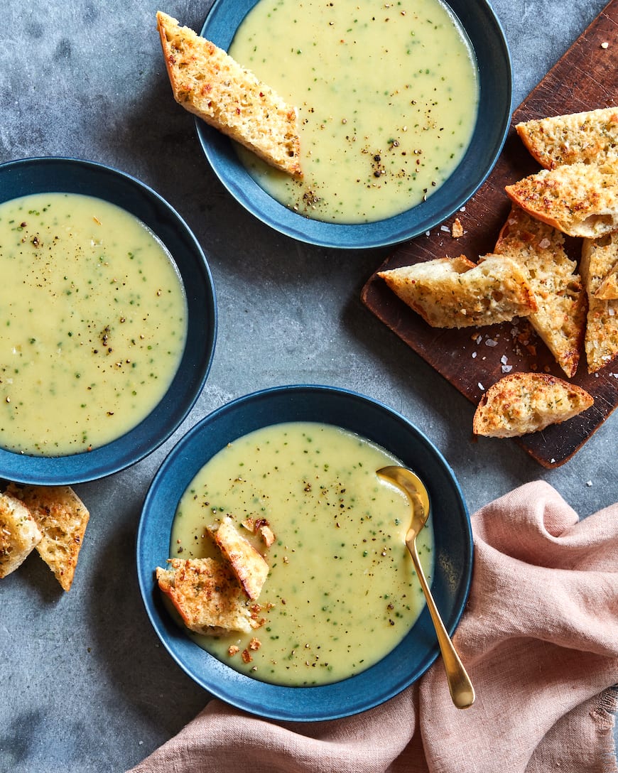 Potato Leek Soup from www.whatsgabycooking.com (@whatsgabycookin)