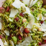 Shaved Brussels Salad from www.whatsgabycooking.com (@whatsgabycookin)